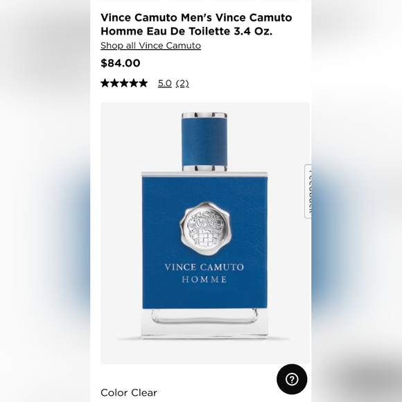 Vince Camuto Homme Men's  2 Pc Gift Set eau de toilette spray 6.7oz  & .5oz - Picture 5 of 5